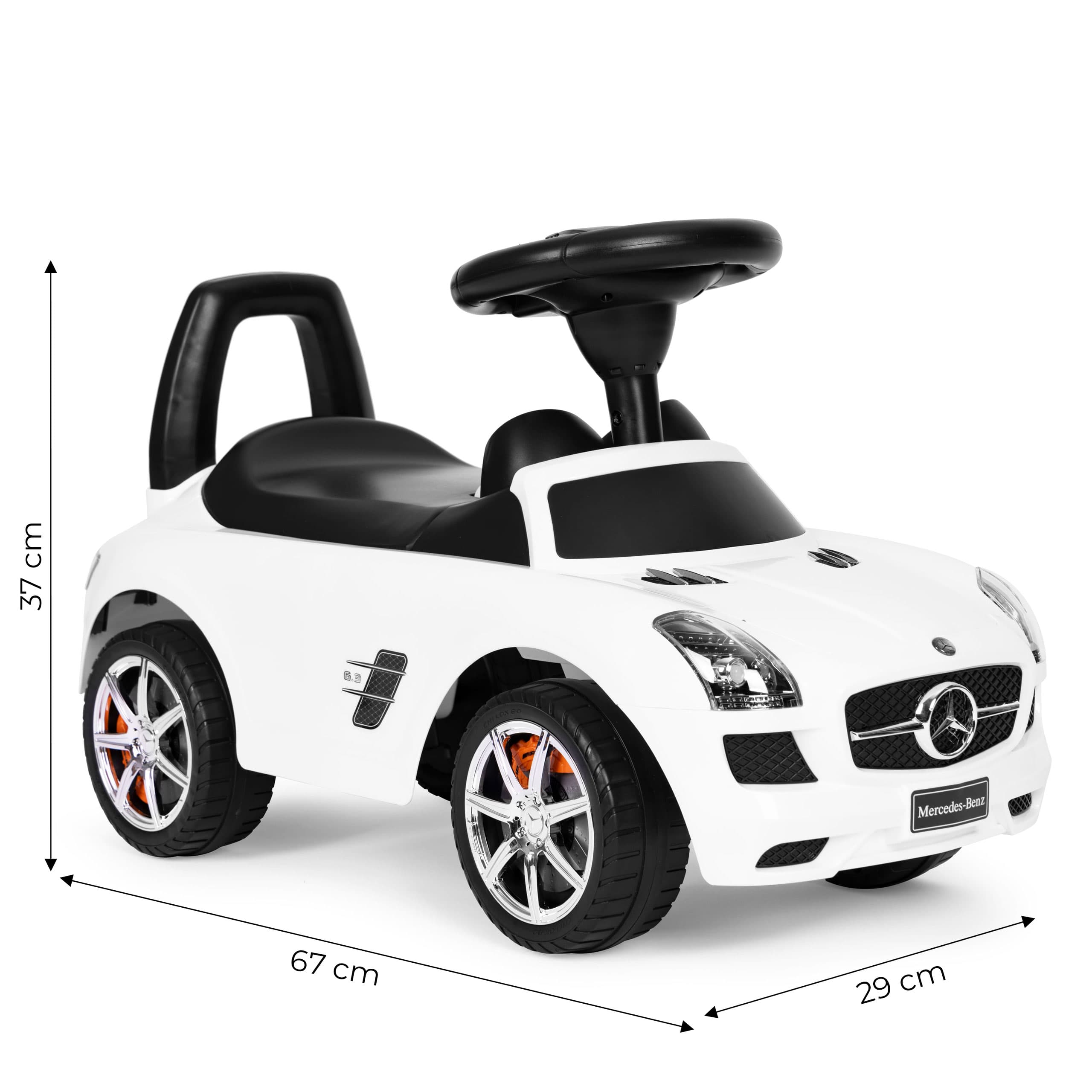 Jeździk dla dzieci Mercedes SLS AMG biały