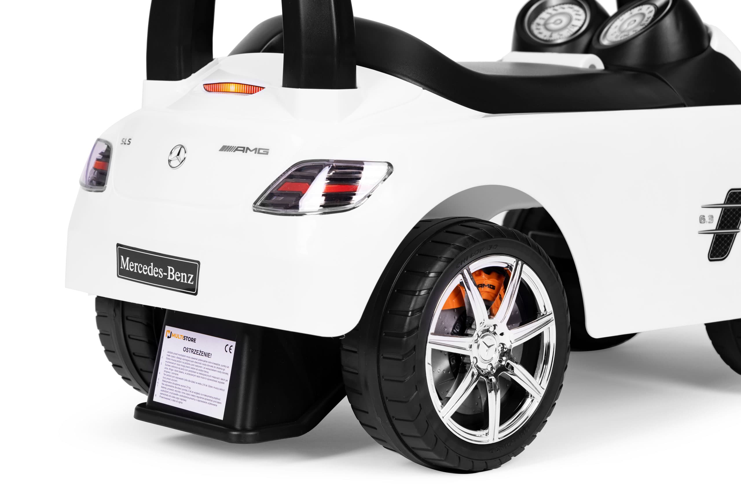 Jeździk dla dzieci Mercedes SLS AMG biały