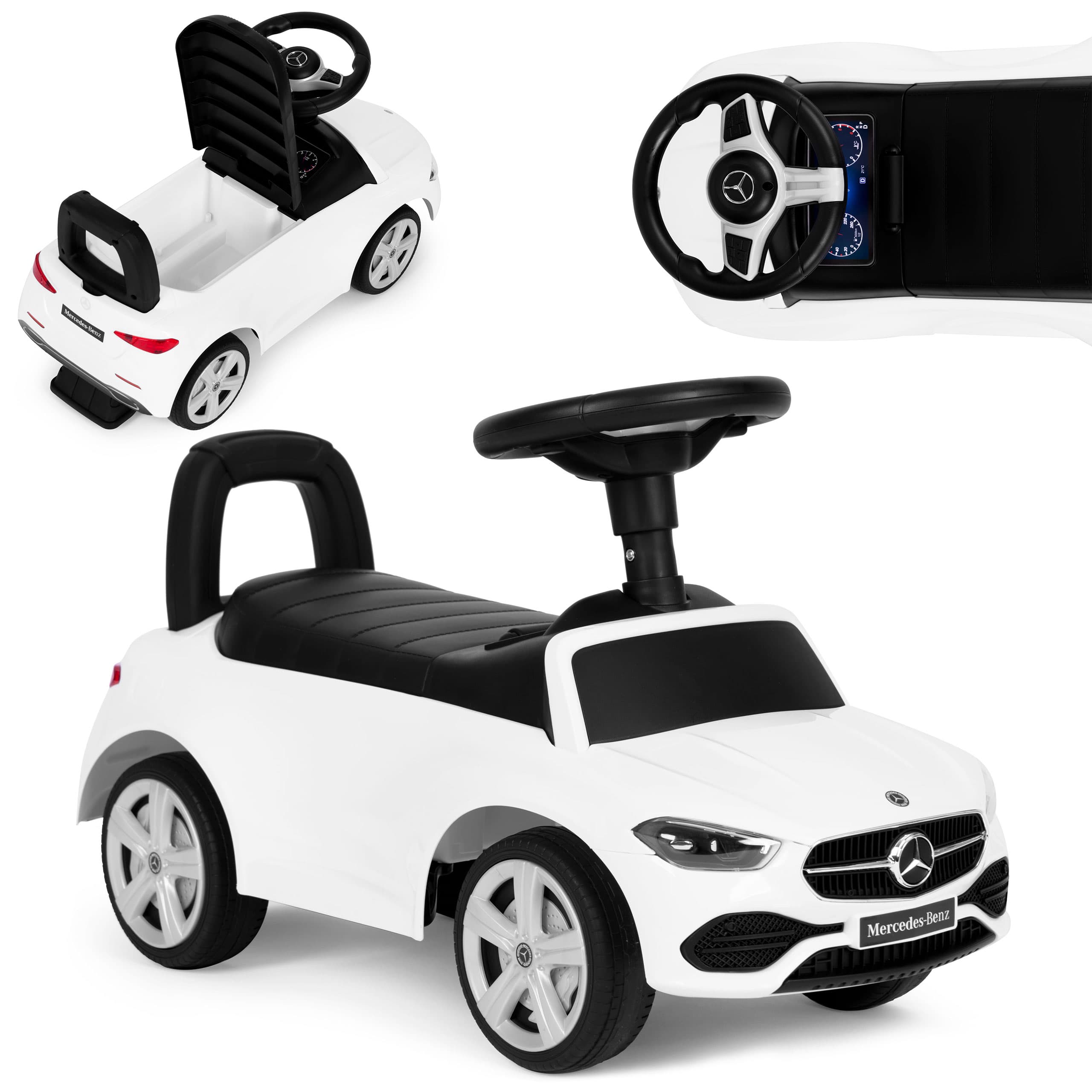 Jeździk autko Mercedes C CLASS biały