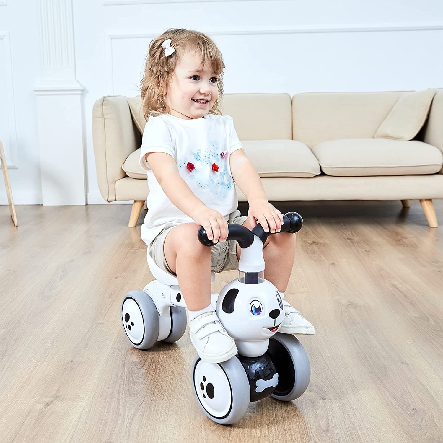 Rowerek biegowy Piesek 4 koła ECOTOYS