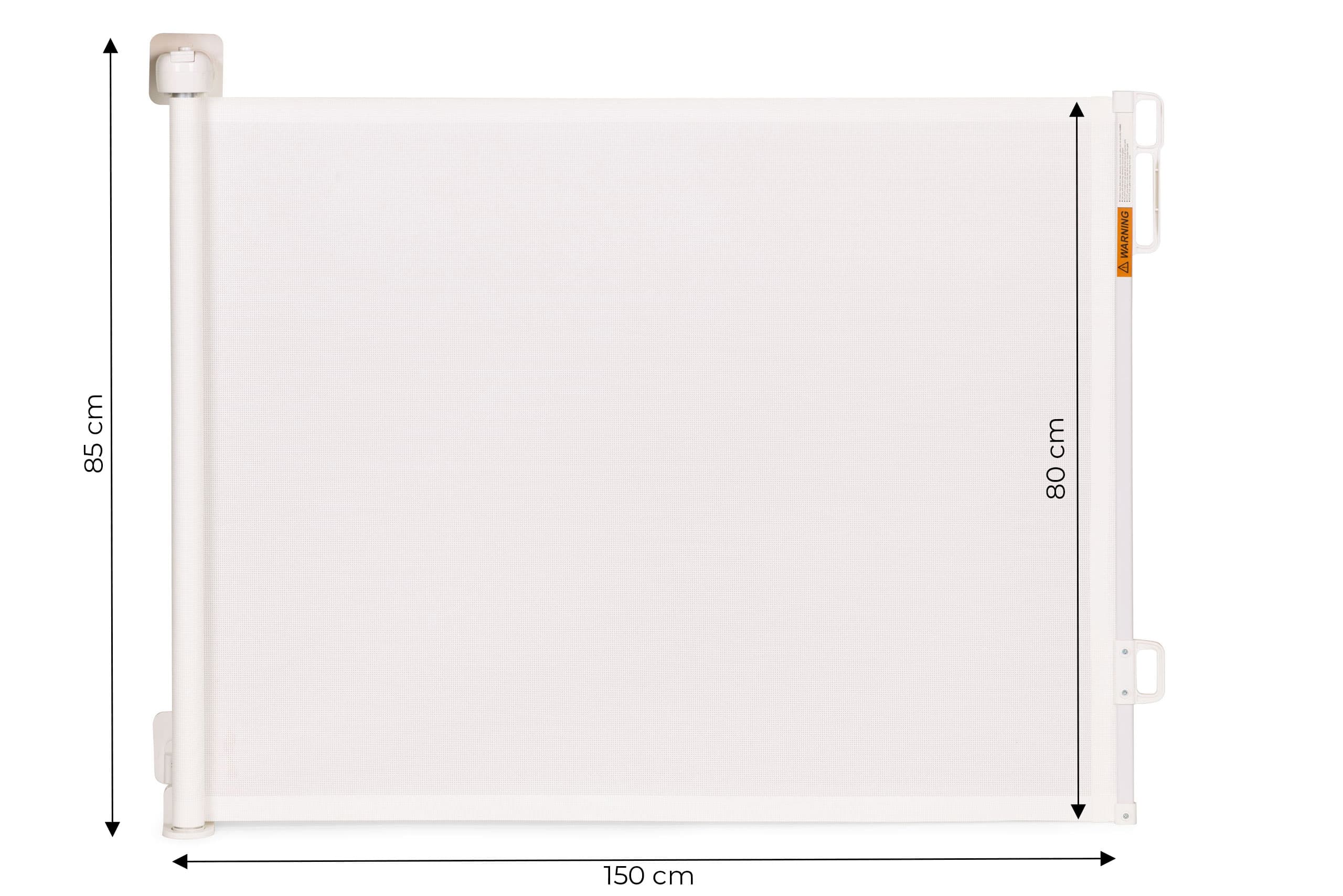 Bramka roleta 150 cm ochronna zabezpieczająca na schody i drzwi - beżowa ECOTOYS