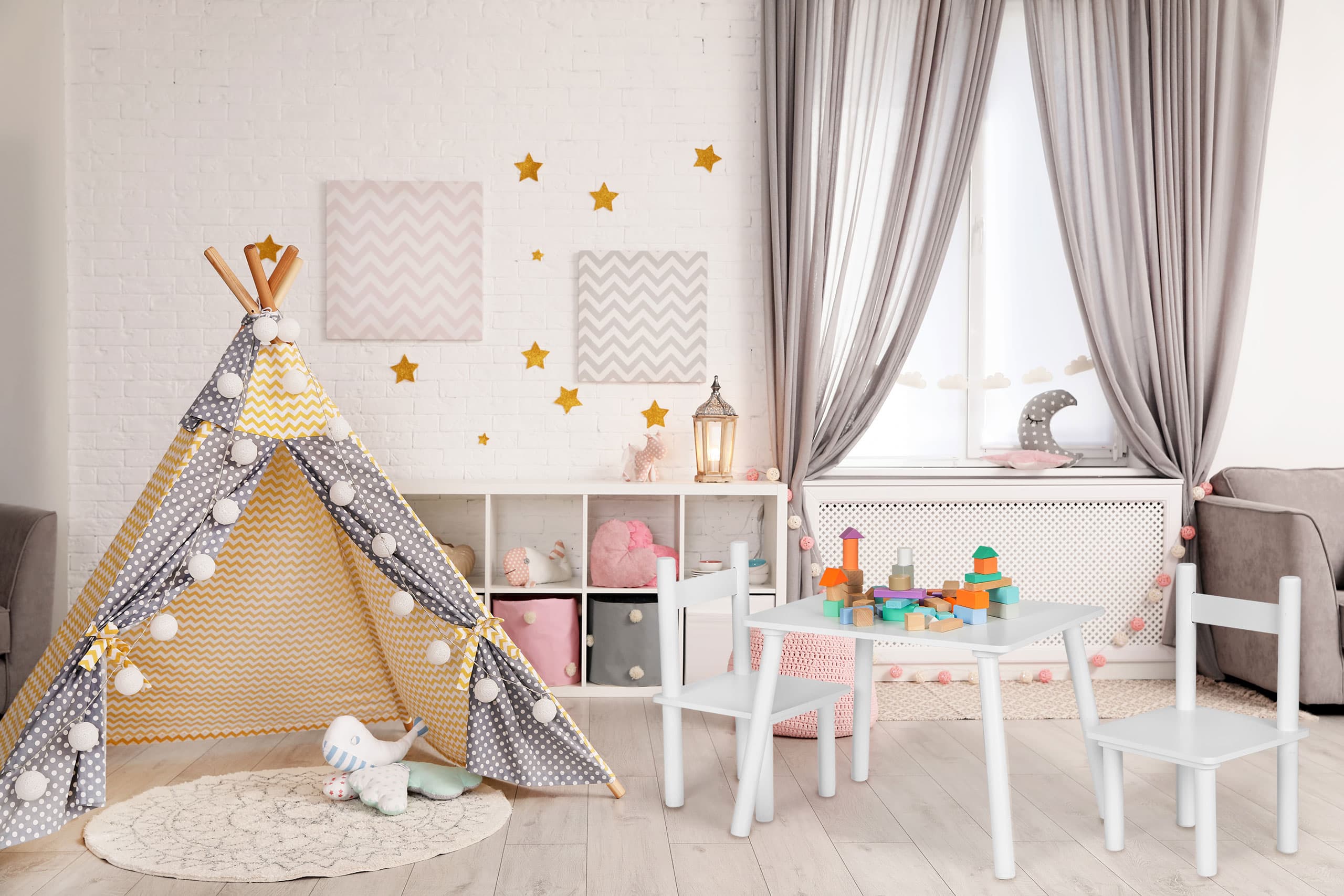 Stół stolik +2 krzesła dla dzieci komplet ECOTOYS