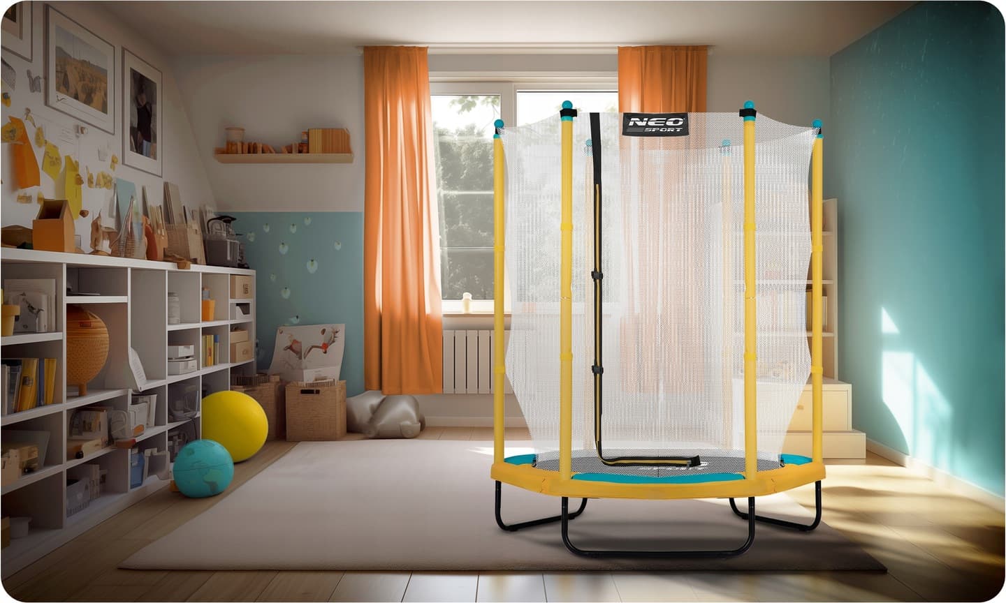 Dla małych sportowców - trampolina ogrodowa NeoSport 140 cm