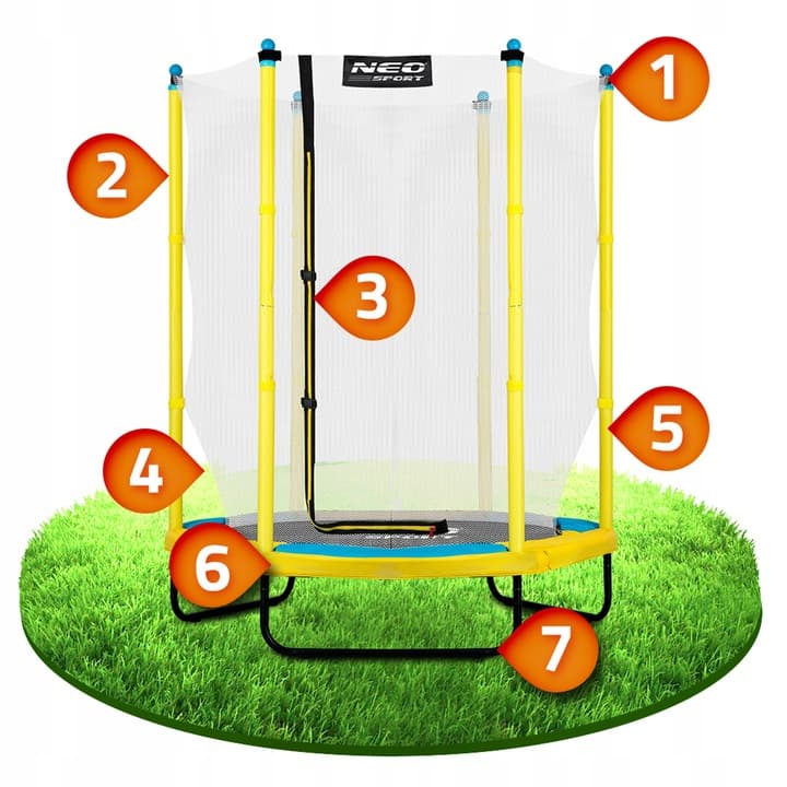 Dla małych sportowców - trampolina ogrodowa NeoSport 140 cm