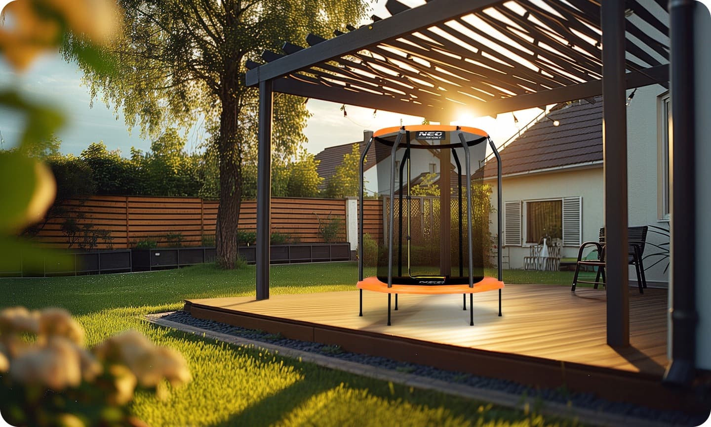 TRAMPOLINA OGRODOWA REKREACYJNA 152 CM DO DOMU