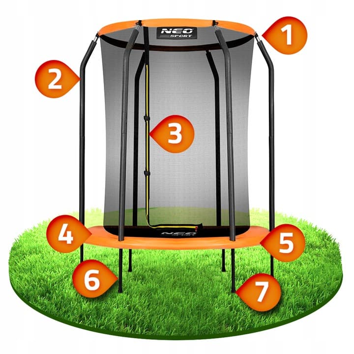 TRAMPOLINA OGRODOWA REKREACYJNA 152 CM DO DOMU